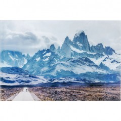 Picture Glass Road To The Mountains 100x150cm